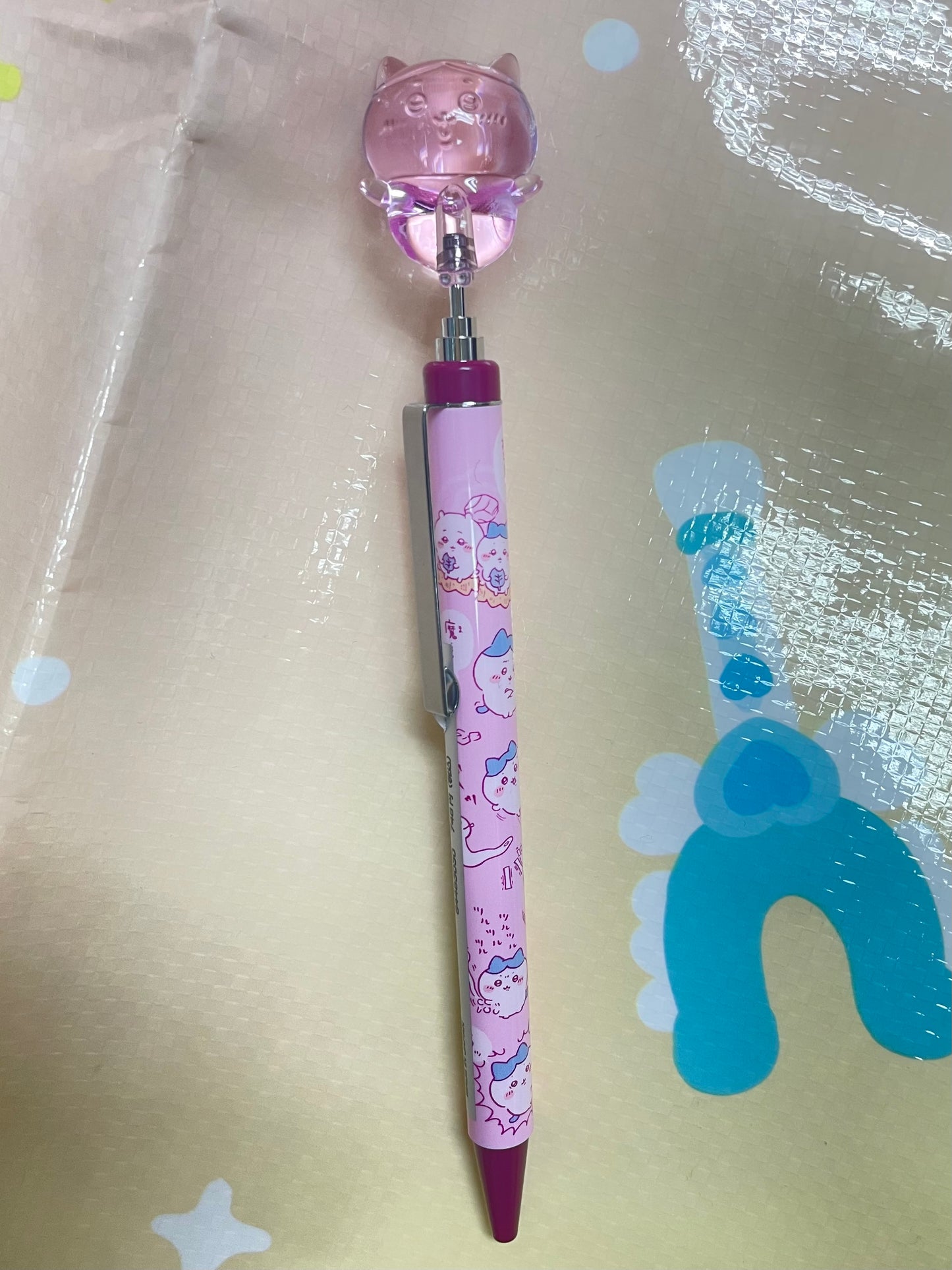 水晶 八字貓 原子筆