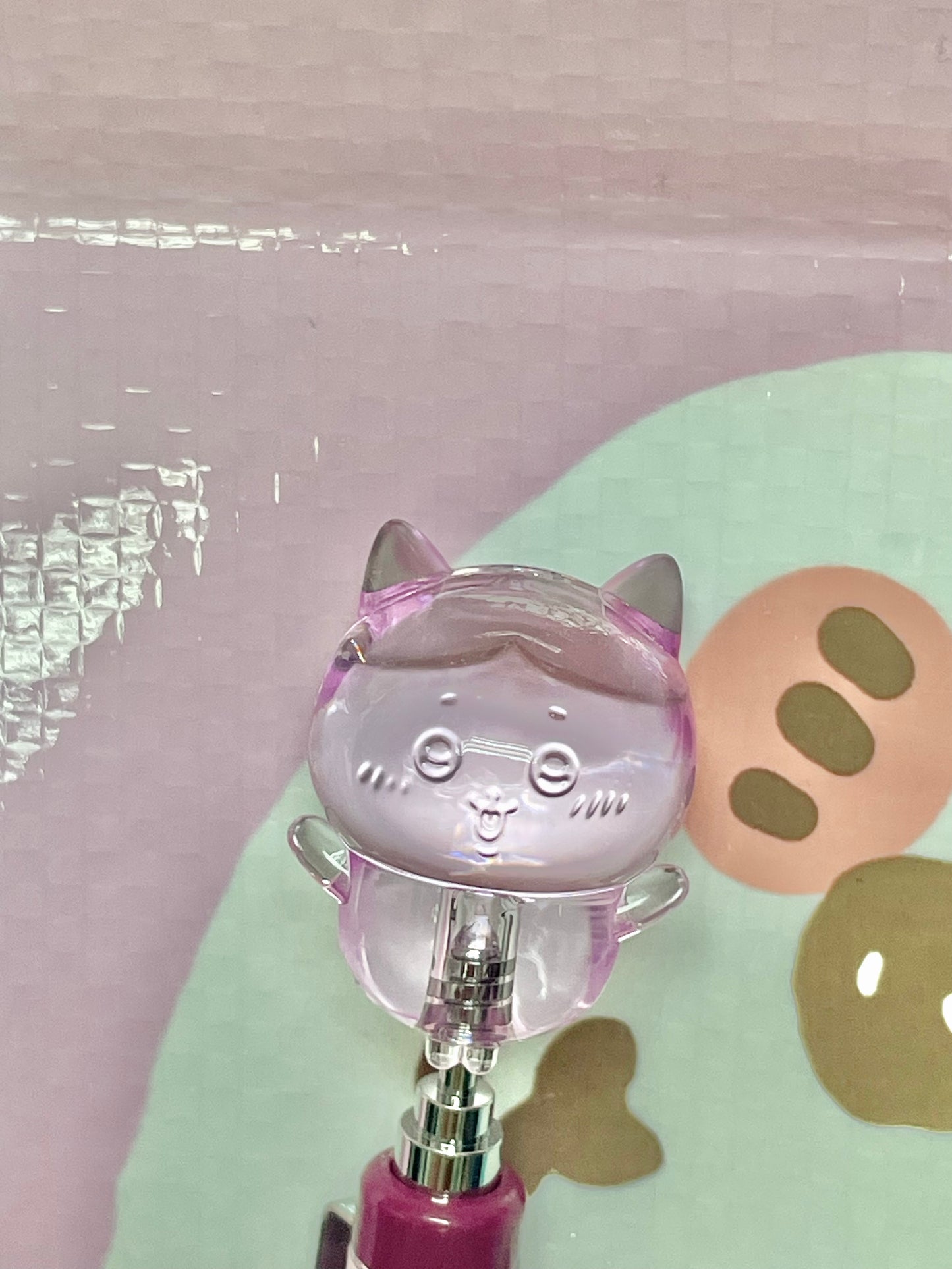 水晶 八字貓 原子筆