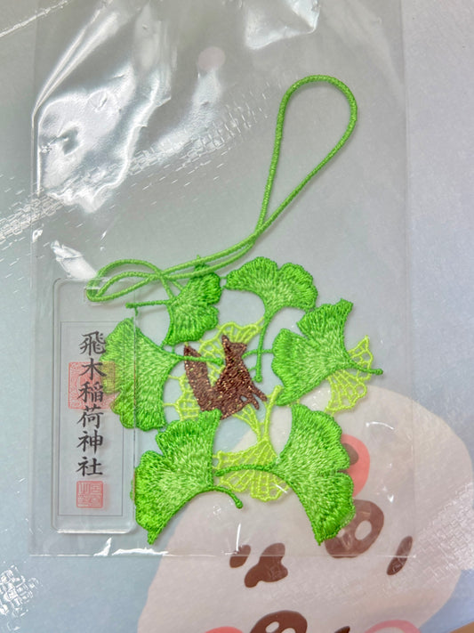 飛木稻荷神社 銀杏蕾絲 御守 現貨