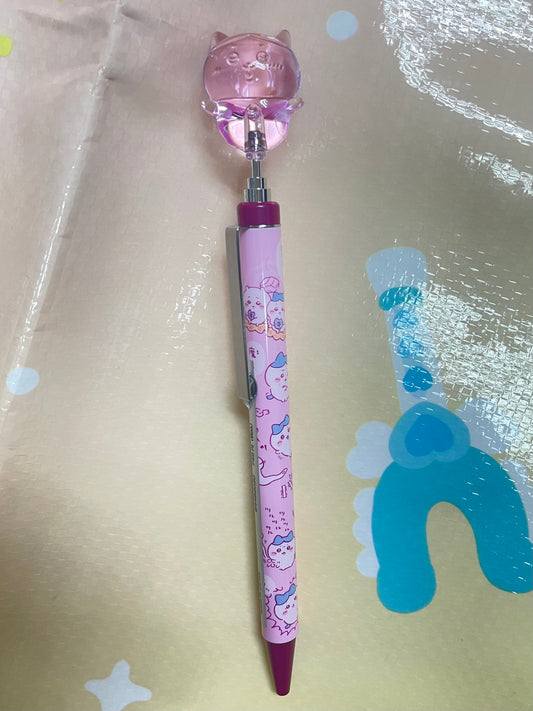 水晶 八字貓 原子筆