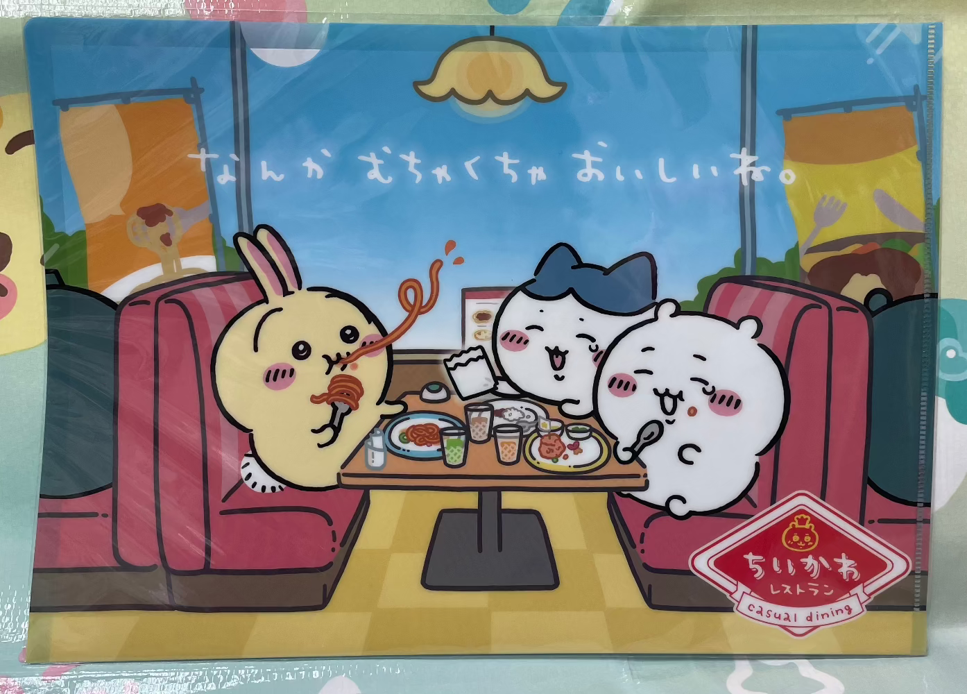 小可愛 八字貓 兔兔 聚餐 A4文件夾 - FATSO STORE
